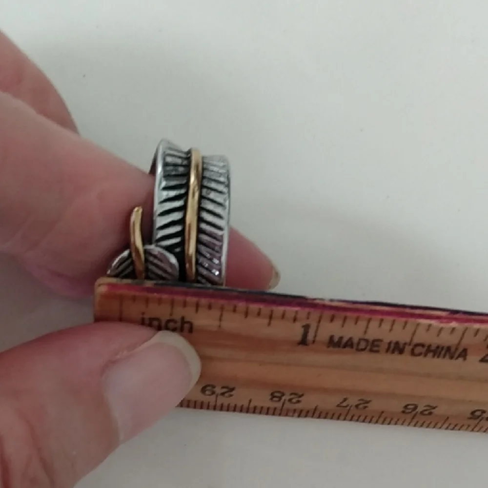 Silver Leaf Design Ring